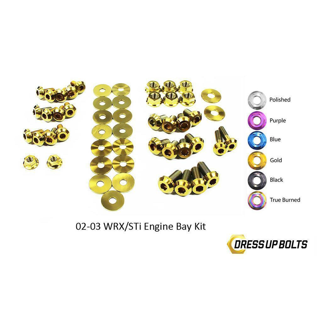 Dress Up Bolts, Dress Up Bolts Subaru WRX and STi (2002-2003) Titanium Engine Bay Kit