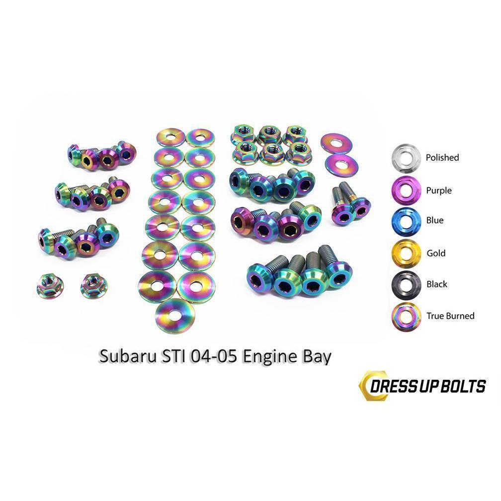 Dress Up Bolts, Dress Up Bolts Subaru WRX and STi (2004-2005) Titanium Engine Bay Kit