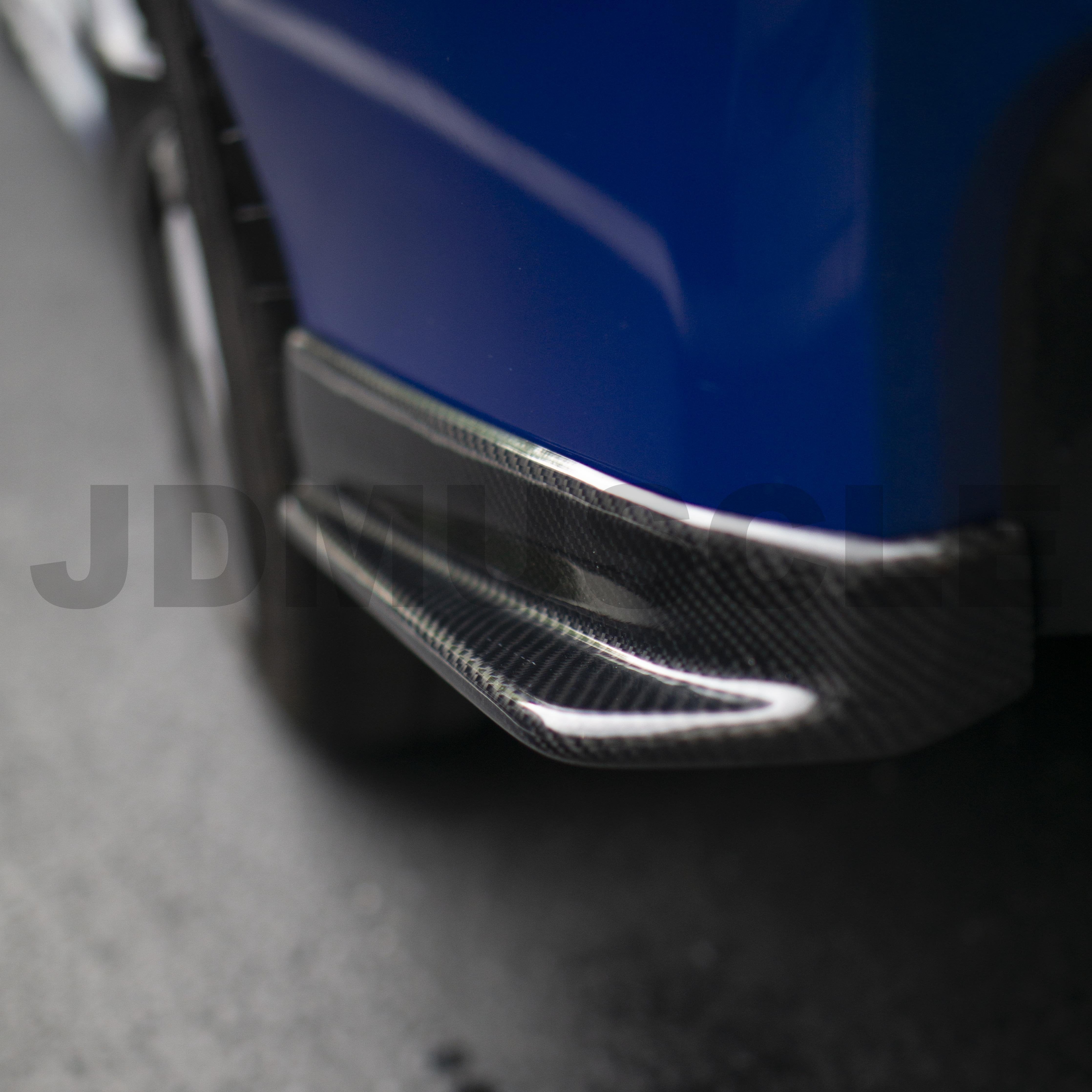 JDMuscle, JDMuscle 2015-21 WRX/STI Tanso Carbon Fiber Rear Spats - STI Style