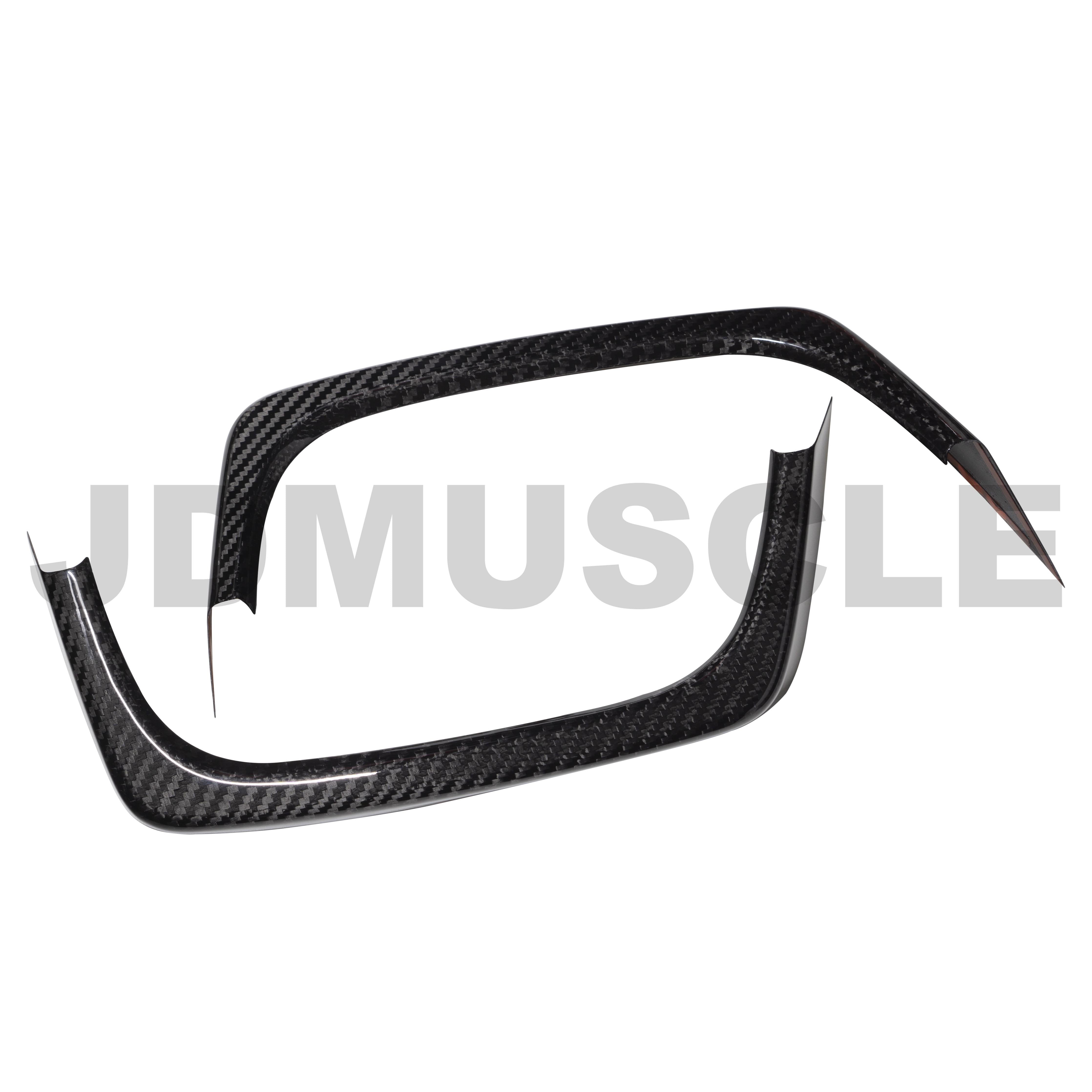 JDMuscle, JDMuscle Tanso Carbon Fiber Exhaust Trim Covers - 2015+WRX/STI