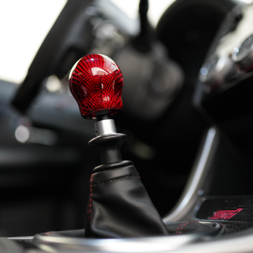 JDMuscle, JDMuscle Tanso Carbon Fiber Shift Knob Red/Black