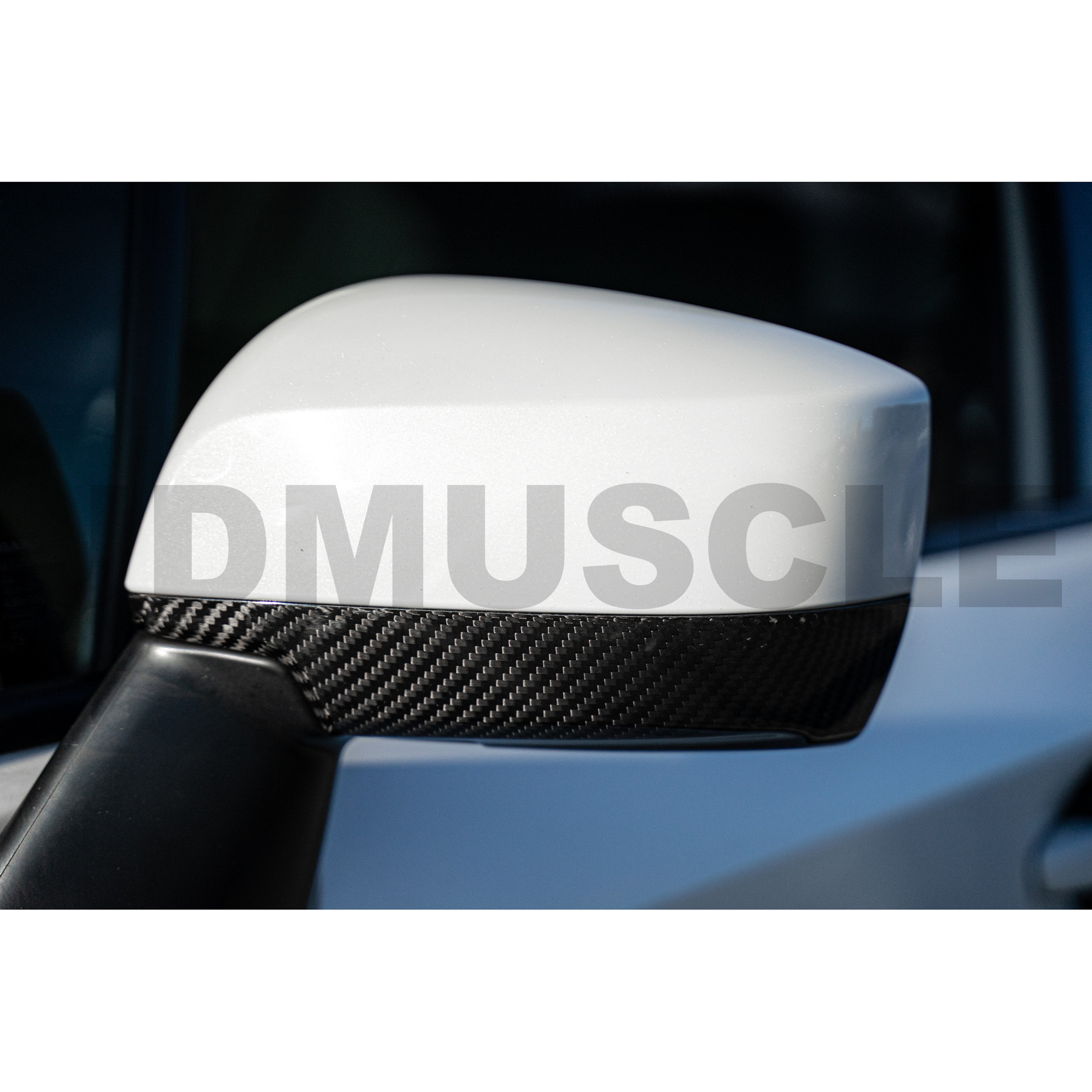 JDMuscle, JDMuscle Tanso Dry Carbon Fiber Side Mirror Lower Trim Covers - 2015+WRX/STI