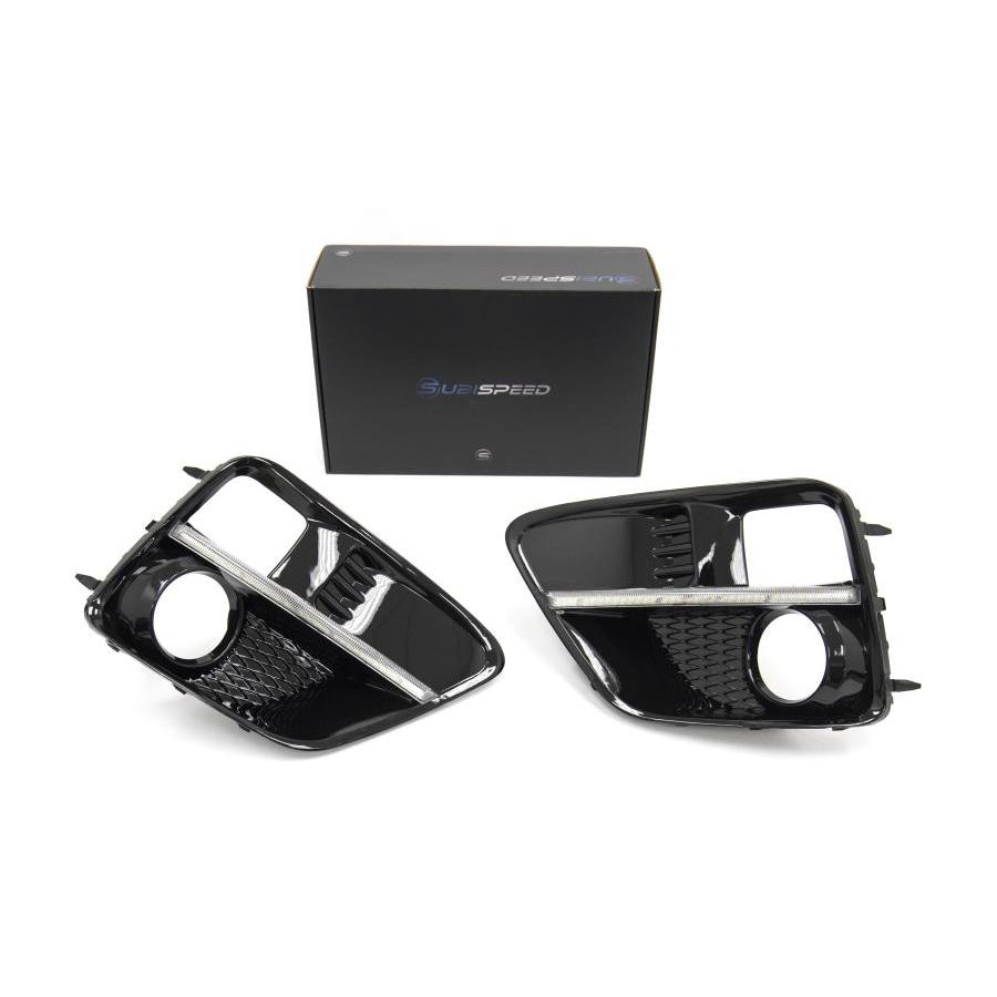 SubiSpeed, SUBISPEED JDM WRX S4 STYLE DRL FOG LIGHT BEZELS - 15-17 WRX / 15-17 STI