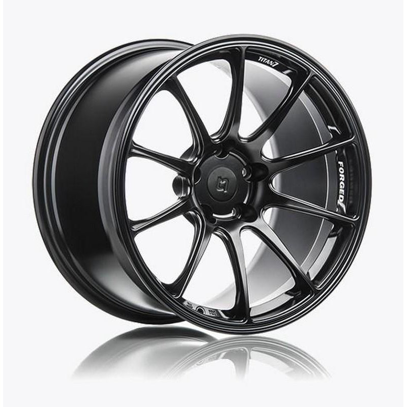 Titan 7, Titan 7 17 Inch T-R10 Machine Black Forged Wheels For Honda S2000 AP1, AP2