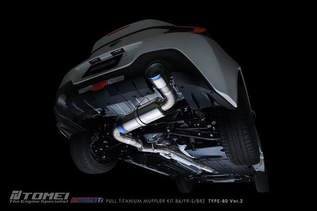 Tomei, Tomei 13-23 BRZ / 13-16 FRS / 17-21 86 / 22-23 GR86 Expreme Ti Titanium Type 80 Ver. 2 Catback Exhaust | TB6090-SB05A