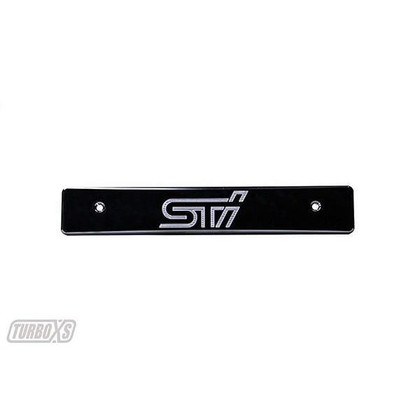 Turbo XS, Turbo XS "STI" License Plate Delete Subaru WRX / STI 2008-2014 (WS08-LPD-BLK-STI)