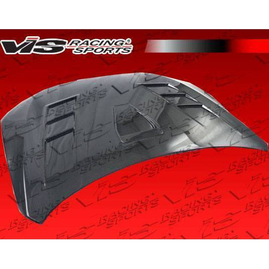 VIS Racing, VIS Racing Carbon Fiber Hood Terminator GT Style for Mitsubishi EVO 10 4DR 2008-2015 (08MTEV104DTMGT-010C)