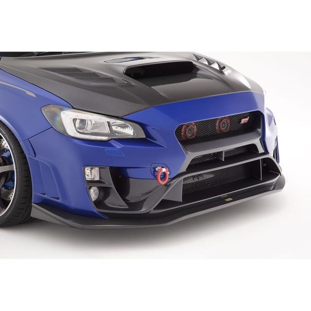 Varis, Varis Arising-II Front Bumper with Carbon Fiber Under Lip - Subaru VAB WRX STI 15-20