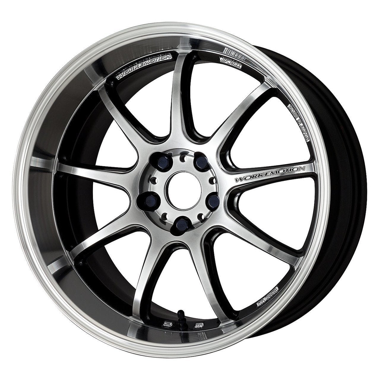 Work Wheels, WORK EMOTION D9R 18X9.5 5X114.3 +12 GT SILVER WHEEL - UNIVERSAL