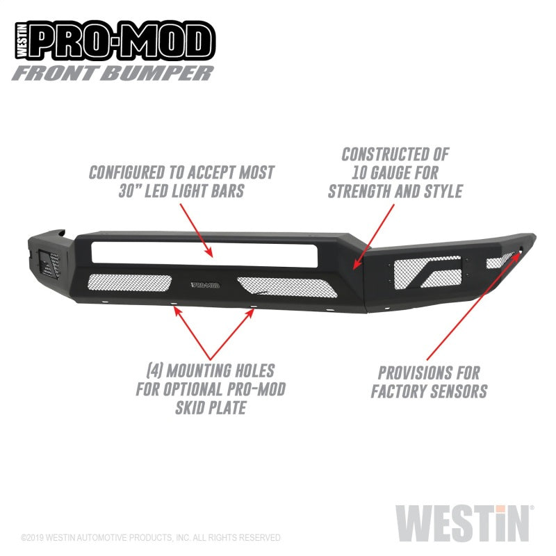 Westin, Westin Front Pro-Mod Bumper Toyota Tacoma 2016-2021 | 58-41045