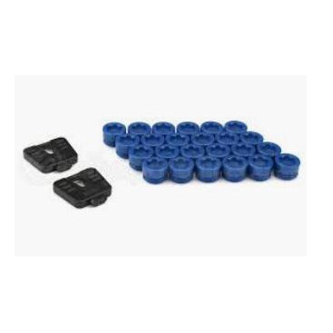 Muteki, Wheel Mate Muteki SR45R Caps Set 24pc Blue - Universal (33100U)