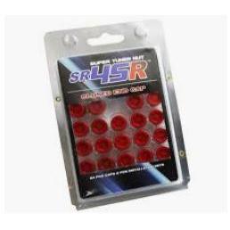 Muteki, Wheel Mate Muteki SR45R Caps Set 24pc Red - Universal (33100R)