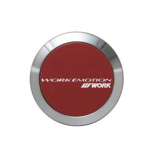 Work Wheels, Work Wheels Emotion Center Cap - (Flat Type/ Red Finish)