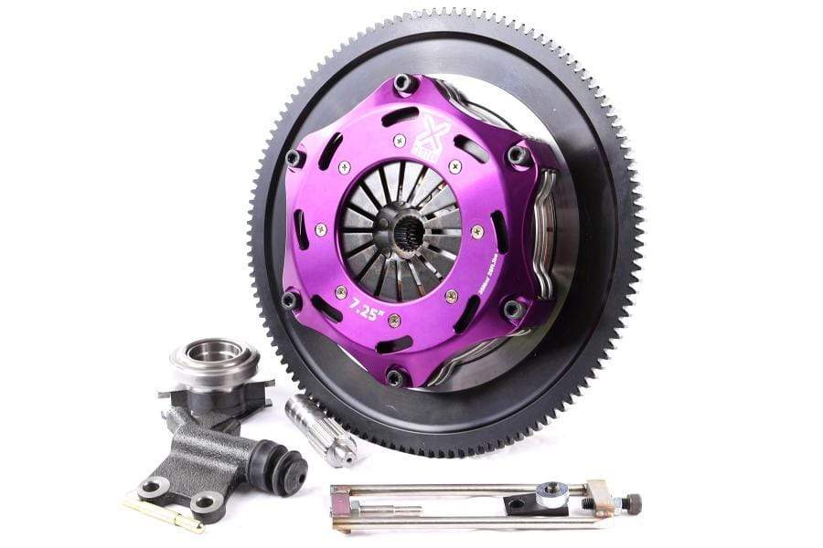 XClutch, XClutch Clutch Kit 7.25 in. Twin Solid Ceramic Discs w/ Flywheel Subaru STI 2004-2021 | XKSU18521-2E