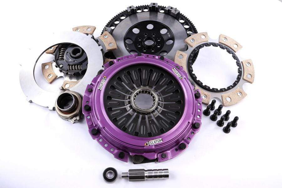 XClutch, XClutch Clutch Kit 9in Twin Sprung Ceramic Disc w/ Flywheel Subaru STI 2004-2021 | XKSU23531-2B